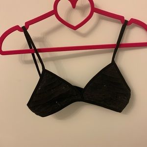 Chan Luu Size Small Black Bralette NBW
